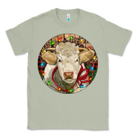 Matcha Charolais Heifer Christmas Classic Tee - RanaPortraitStore