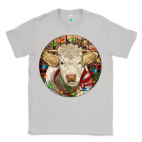 Moon Dust Charolais Heifer Christmas Classic Tee - RanaPortraitStore