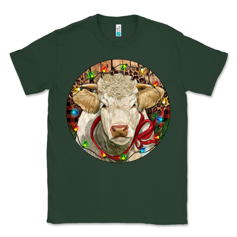 Charolais Heifer Christmas Classic Tee by RanaPortraitStore | Teevron