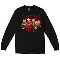 Black it's christmas y'all truck with farm animals Long Sleeve Tee - RanaPortraitStore
