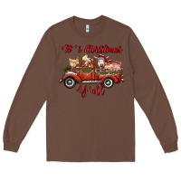 Chestnut it's christmas y'all truck with farm animals Long Sleeve Tee - RanaPortraitStore