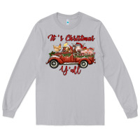 Moon Dust it's christmas y'all truck with farm animals Long Sleeve Tee - RanaPortraitStore