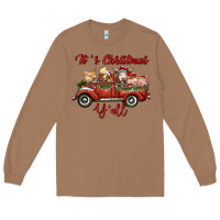 Toasted Coconut it's christmas y'all truck with farm animals Long Sleeve Tee - RanaPortraitStore