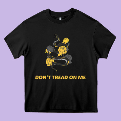 Don't Tread On Me Heavy Core Tee Designed By Bettercallsaul