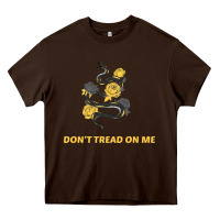 Chocolate Brown Don't Tread On Me Heavy Core Tee - Bettercallsaul
