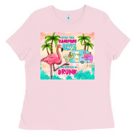 Bubblegum Pink never take camping advice from me Ladies Tee - TumblerDesignByShophia