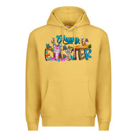 Antique Gold happy easter coffee Premium Hoodie - CowhideDigitalArt