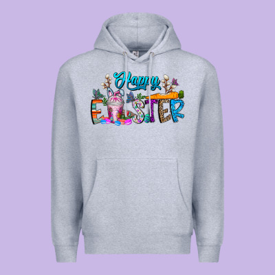 Happy Easter Coffee Premium Hoodie Designed By Cowhidedigitalart