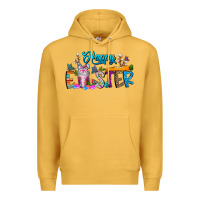 Mustard happy easter coffee Premium Hoodie - CowhideDigitalArt