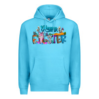 Ocean Blue happy easter coffee Premium Hoodie - CowhideDigitalArt