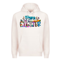 Pale Pink happy easter coffee Premium Hoodie - CowhideDigitalArt