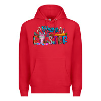 Red happy easter coffee Premium Hoodie - CowhideDigitalArt