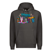 Smoke happy easter coffee Premium Hoodie - CowhideDigitalArt