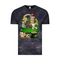 Cloud Black St. Patrick's Day animal truck Vintage Tee - CowGirlArtShop