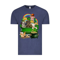 Vintage Denim St. Patrick's Day animal truck Vintage Tee - CowGirlArtShop