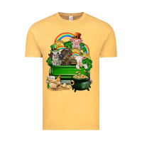 Vintage Mustard St. Patrick's Day animal truck Vintage Tee - CowGirlArtShop
