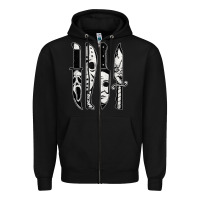 Black scary horror movies halloween Zipper Hoodie - maiPhamDesign
