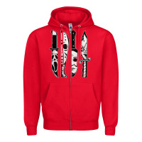 Red scary horror movies halloween Zipper Hoodie - maiPhamDesign