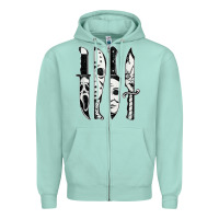 Seafoam scary horror movies halloween Zipper Hoodie - maiPhamDesign