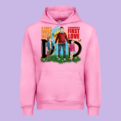 A Sons First Hero A Daughters First Love Urban Hoodie Designed By Jahusdesignshop