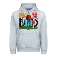Heather Grey a sons first hero a daughters first love Urban Hoodie - JahusDesignShop