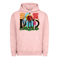 Pigment Salmon a sons first hero a daughters first love Urban Hoodie - JahusDesignShop