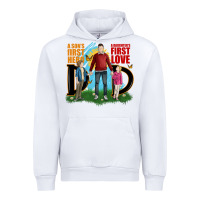 White a sons first hero a daughters first love Urban Hoodie - JahusDesignShop