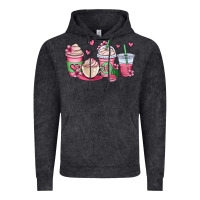 Vintage Black valentines day coffee cups Vintage Hoodie - OliviaCreatesArt