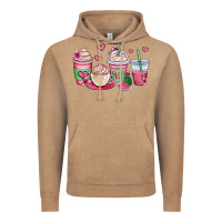 Vintage Coffee valentines day coffee cups Vintage Hoodie - OliviaCreatesArt