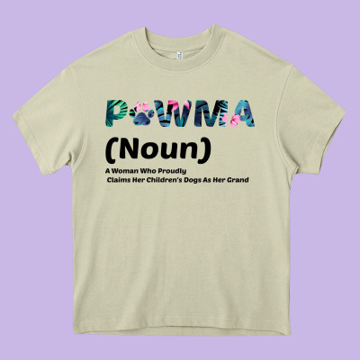 Dog Love: Grandma Aka Pawma Heavy Core Tee Designed By Bettercallsaul