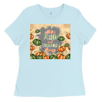 Baby Blue all the plaid and pumpkin things Ladies Tee - TumblerDesignByShophia
