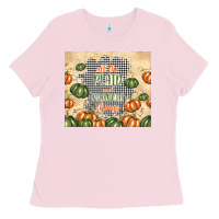 Bubblegum Pink all the plaid and pumpkin things Ladies Tee - TumblerDesignByShophia