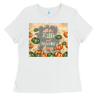 White all the plaid and pumpkin things Ladies Tee - TumblerDesignByShophia