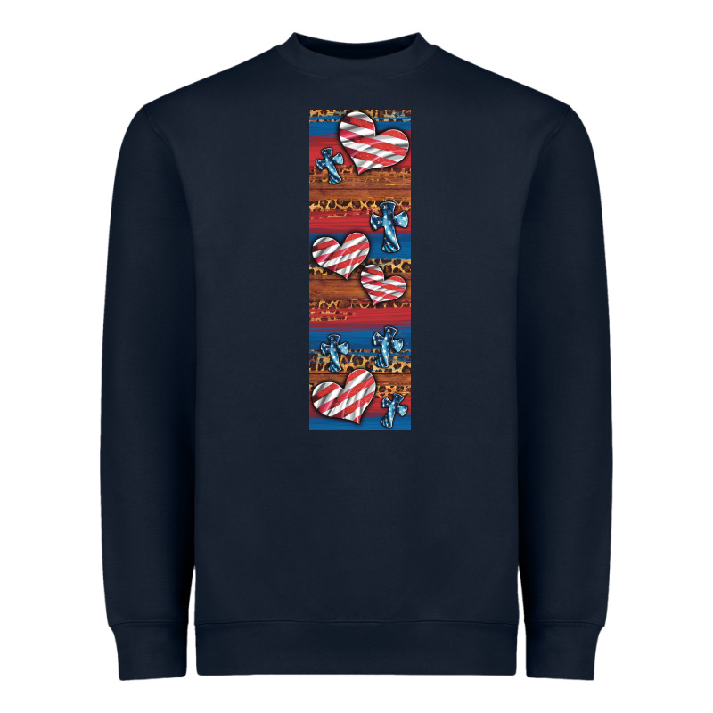 Usa Flag And Cross Penwraps 1 Heavyweight Sweatshirt by Artiststas | Teevron