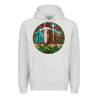 Dove Grey Brown Horse Christmas Premium Hoodie - RanaPortraitStore