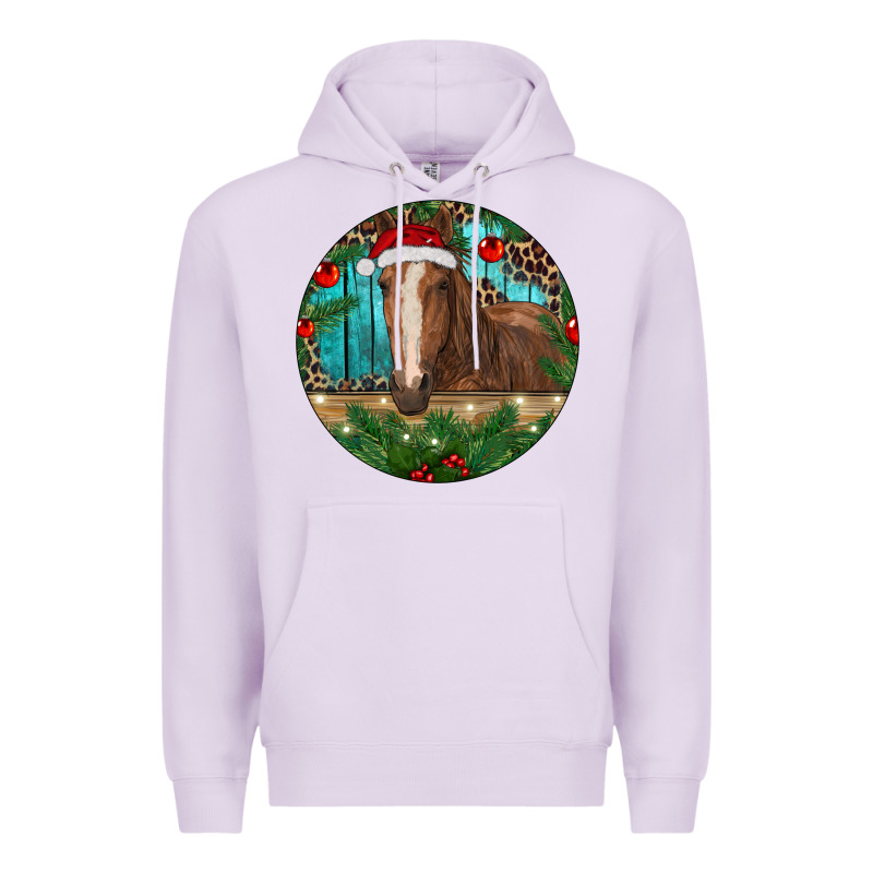 Brown Horse Christmas Premium Hoodie by RanaPortraitStore | Teevron