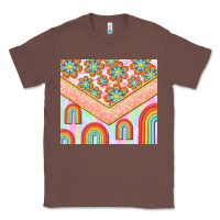 Chestnut hippie rainbow and daisy Classic Tee - TumblerDesignByShophia