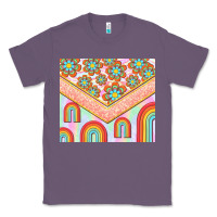 Lavender hippie rainbow and daisy Classic Tee - TumblerDesignByShophia