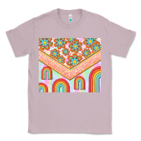 Lilac hippie rainbow and daisy Classic Tee - TumblerDesignByShophia