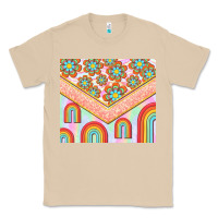 Mushroom hippie rainbow and daisy Classic Tee - TumblerDesignByShophia