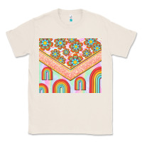 Natural hippie rainbow and daisy Classic Tee - TumblerDesignByShophia