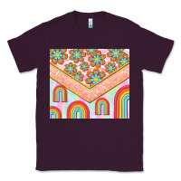 Plum hippie rainbow and daisy Classic Tee - TumblerDesignByShophia