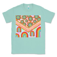 Seafoam hippie rainbow and daisy Classic Tee - TumblerDesignByShophia