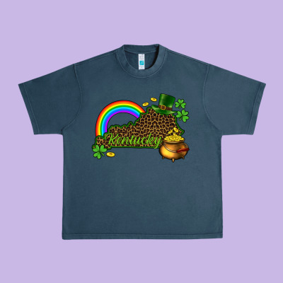 Kentucky Map St.patricks Urban Heavy Tee Designed By Cowgirlartshop