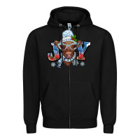 Black Christmas snow cow joy Zipper Hoodie - BarkalooDesign