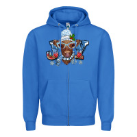 True Royal Christmas snow cow joy Zipper Hoodie - BarkalooDesign