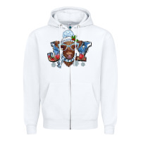 White Christmas snow cow joy Zipper Hoodie - BarkalooDesign