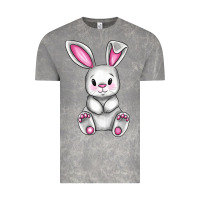 Cloud Rock Cute bunny Easter Vintage Tee - CowGirlArtShop