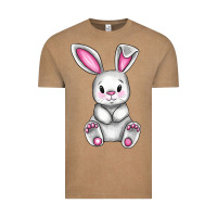 Vintage Coffee Cute bunny Easter Vintage Tee - CowGirlArtShop