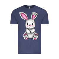 Vintage Denim Cute bunny Easter Vintage Tee - CowGirlArtShop